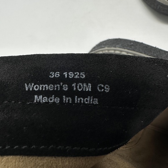 Trask Boots Womens Size 9 / 10 Black Suede Side Zip Ankle Booties Comfort - Picture 9 of 11